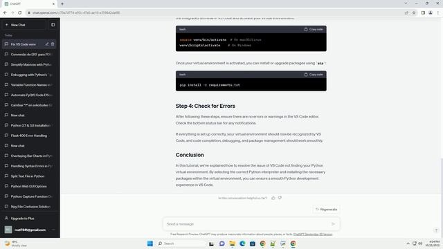 VS Code Python Interpreter can t find my venv