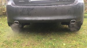 Раздвоенный выхлоп Тойота Аурис