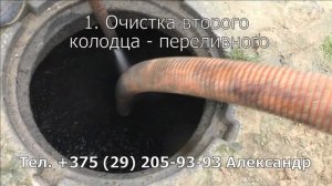 Чистка канализационного колодца от ила и грязи