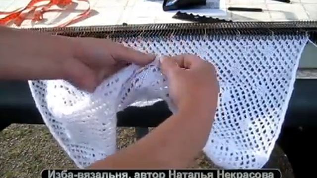 Ажурное летнее болеро быстрого вязания по простейшей выкройке, мастер-класс машинного вязания
