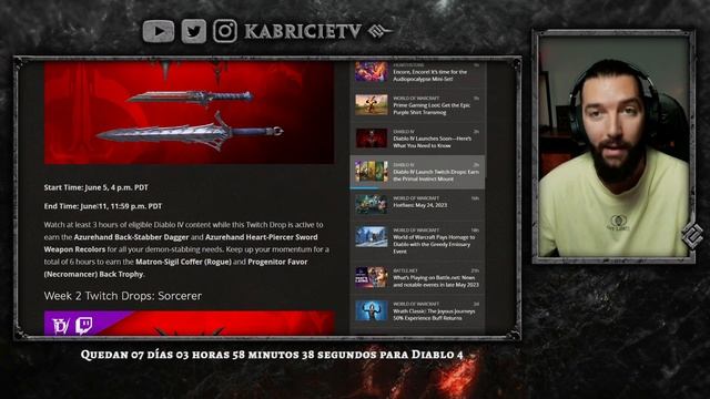 DROPS, PRE - DESCARGA y HORARIOS de LANZAMIENTO - DIABLO 4 en ESPAÑOL | KabricieTV смотреть онлайн