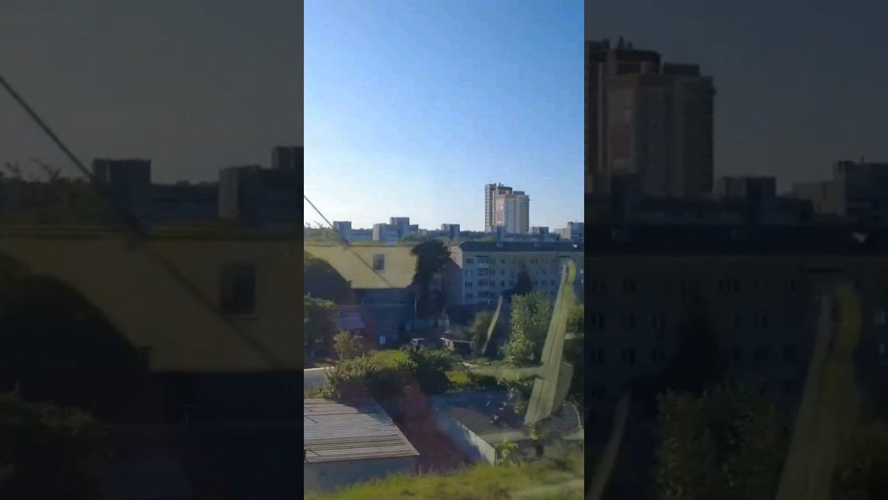 Вид на #Минск из окна поезда Минск-Могилёв #беларусь