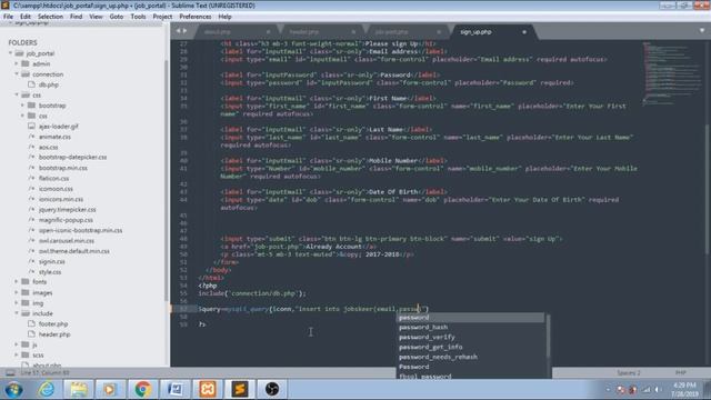 Online Job Portal Project In PHP - Php Project Tutorial (Hindi) - 15
