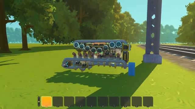 8 piston engine in Scrap Mechanic смотреть онлайн