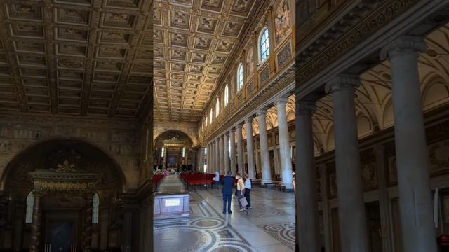 The Basilica of Saint Mary or Basilica di Santa Maria Maggiore. WHAT A CHURCH!!! - Rome Italy - ECT