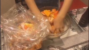 Тушеные овощи с курицей в рукаве Без Глютена