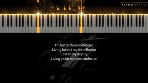 Linkin Park - Lost - Piano Karaoke Instrumental Cover with Lyrics