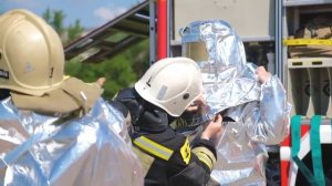 Огнеборцы калмыцкого МЧС провели пожарно-тактические учения на АЗС "Лукойл" (25.05.2022)