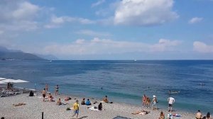 Море, городской пляж. Кемер, Турция (Kemer, Turkey)