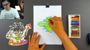 Как нарисовать САМОЛЕТ - уроки рисования от РыбаКит