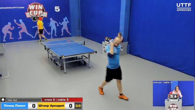 17:00 Плющ Павел 3-1 Штаер Аркадий стол 5 ЮГ-3 18.02.21 смотреть онлайн