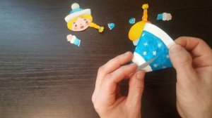 снегурка из бумаги своими руками