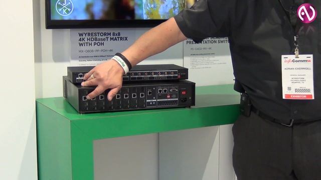 WyreStorm: матричные видеопроцессоры 8x8 с поддержкой 4K и HDBaseT на InfoComm 2014 смотреть онлайн