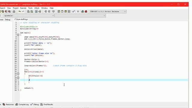 C program for byte stuffing in computer networks | character stuffing смотреть онлайн