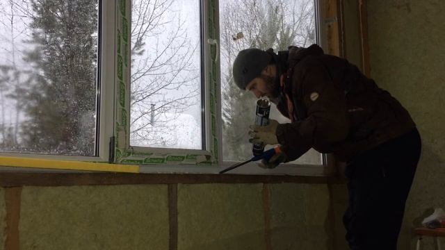Утепление откосов пластиковых окон/Строю каркасный дом в одни руки