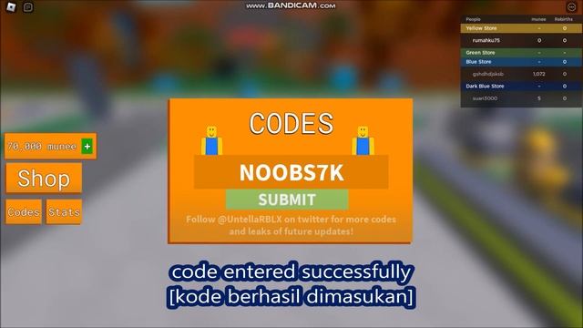 *ALL CODES WORK* Build A Noob Tycoon! ROBLOX | 7 JUNE 2023 смотреть онлайн