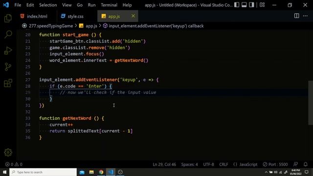 Build a Speed Typing Game with HTML, CSS and JavaScript | Find your WPM