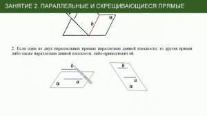 Стереометрия для ЕГЭ: 2 - параллельные и скрещивающиеся прямые