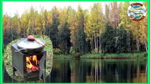 Ловим щуку на живца и тестируем печь для зимней палатки.