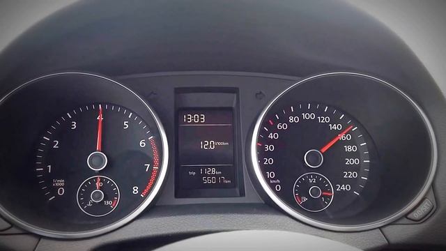 VW Golf 6 1.4 16V /59 Kw/ 80 hp/ Fuel Consumption Test at 140 km/h Марешки А95 разход гориво смотреть онлайн