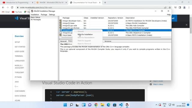 How to install MingGW w64 on Windows 11 | How to set up visual studio code for C and C++ programmin