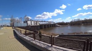 Рабочий визит в город Курган. Набережная реки Тобол