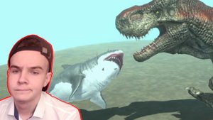 Мегалодон против Тирекса | Animal Revolt Battle Simulator