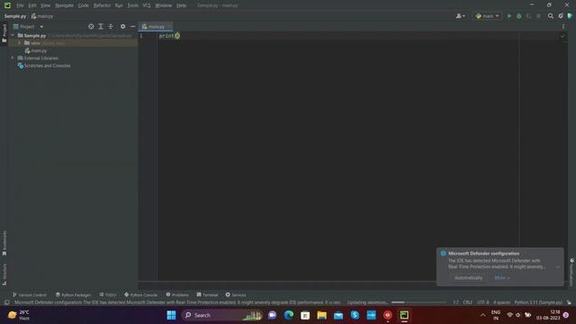 How to Print 'Hello World' in Python !! #python #pycharm #hello #coding  #html