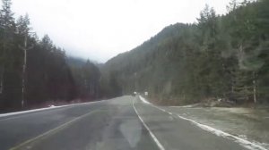 Spring snow on Vancouver Island