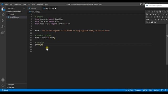 part 12: Text Parsing | TextBlob Python