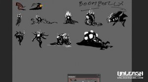 Unleash - Concept Art Sketches for "Boombelly" Monster (Timelapse)