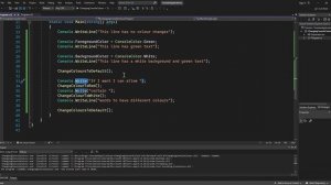 Changing the Color of the Console in Visual Studio 2022