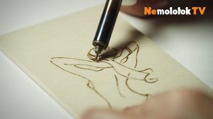 Выжигаем картину на фанере выжигателем Pebaro (пр-во Германия)