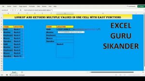 LOOKUP AND RETURNS MULTIPLE VALUES IN ONE CELL WITH EASY FUNCTIONS 22092022