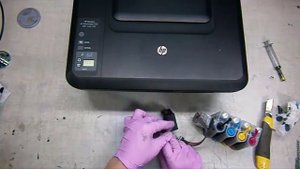 Установка СНПЧ на HP DJ Ink Advantage 2515