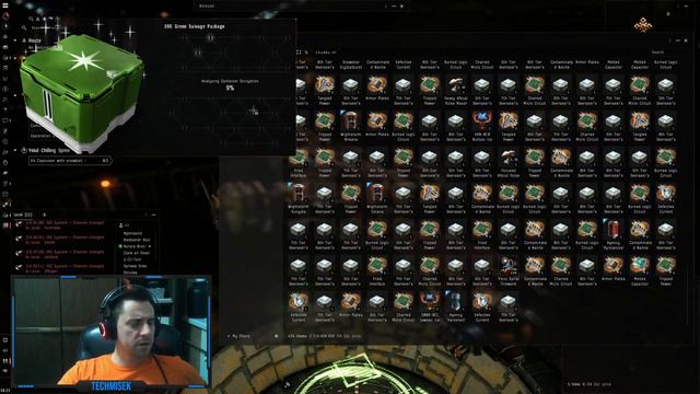 Eve Online - Winter Nexus 2022 opening 1400x ORE boxes