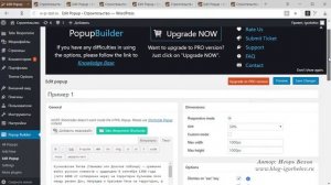 Финал урока Popup Builder