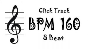 【BPM 160】Drum 8Beat - Rhythm Track Metronome