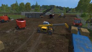 Мод прицепа для тюков Bale Trailer with locking script v 1.0 Farming Simulator 2015