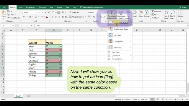 How to make cell color auto changes when meet criteria in Excel смотреть онлайн