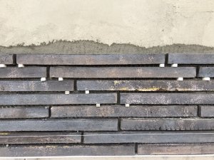 Облицовка фасада ригельной плиткой Petersen tegl