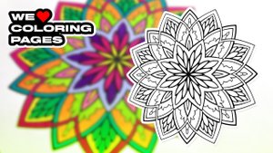 #14 Мандала Раскраска | МЫ ❤️ РАСКРАСКИ