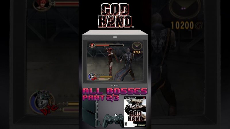 God Hand Part2 - All Bosses #shorts #ps2 #retro #allboss