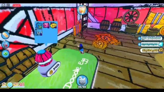 Получил новый Doodle hoverboard!!! В pet simulator X!!! смотреть онлайн