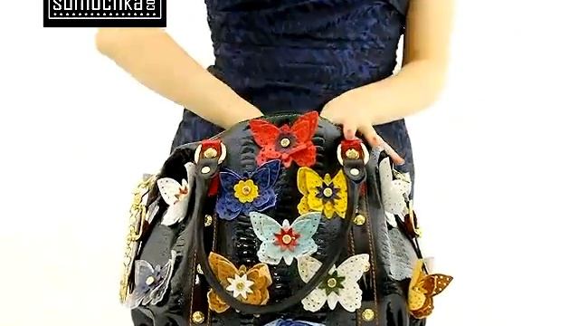 Сумка Marino Orlandi 3846 butterfly black смотреть онлайн