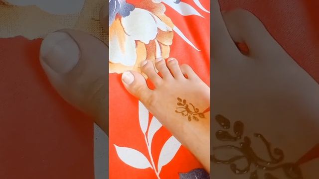 Leg side simple Mehendi design 2023#viral short video