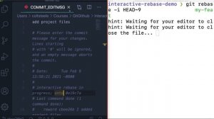 The Git & Github Bootcamp | P16: Cleaning Up History With Interactive Rebase