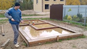 Наращиваем фундамент для бани