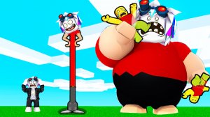 ЗА 5 СЕКУНД ОТ НУБА ДО МЕГА ОГРОМНОГО ГИГАНТА ЖИРОБАСА! ROBLOX Tall Man Run