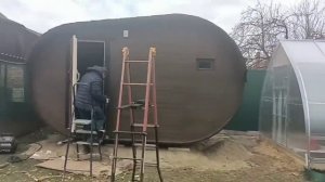 Баня бочка 2,3м на 4м ВАРКАУС ЛОНГ